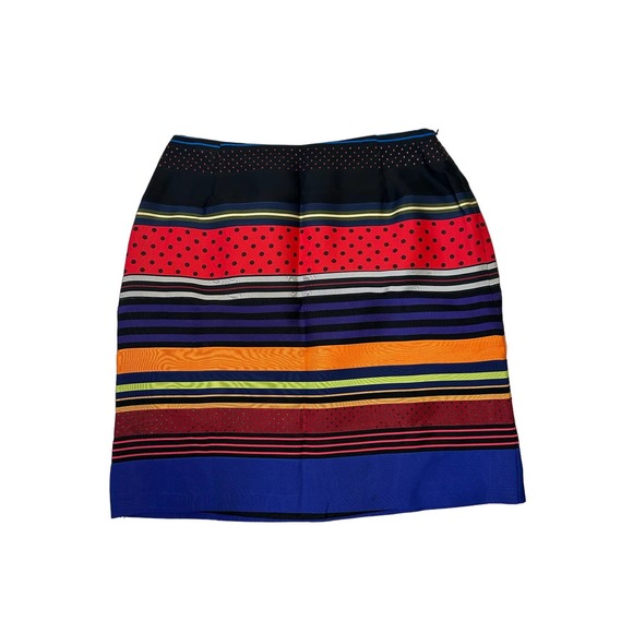 J. McLaughlin Multicolor Stripe Mini Pencil Skirt - Picture 1 of 6